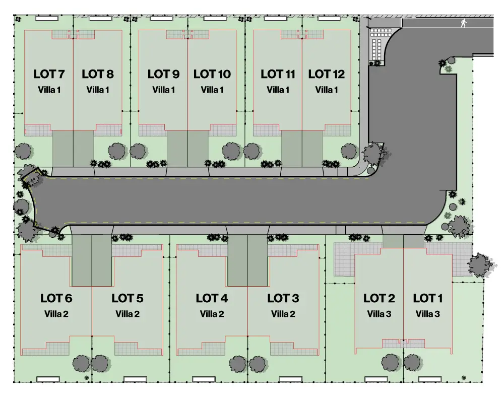 Virginia Estate Lot Plan View